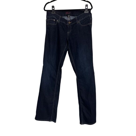 Torrid Jeans Womens Size 12T Dark Wash Blue Straight Leg Mid Rise Stretch Denim - Picture 1 of 9